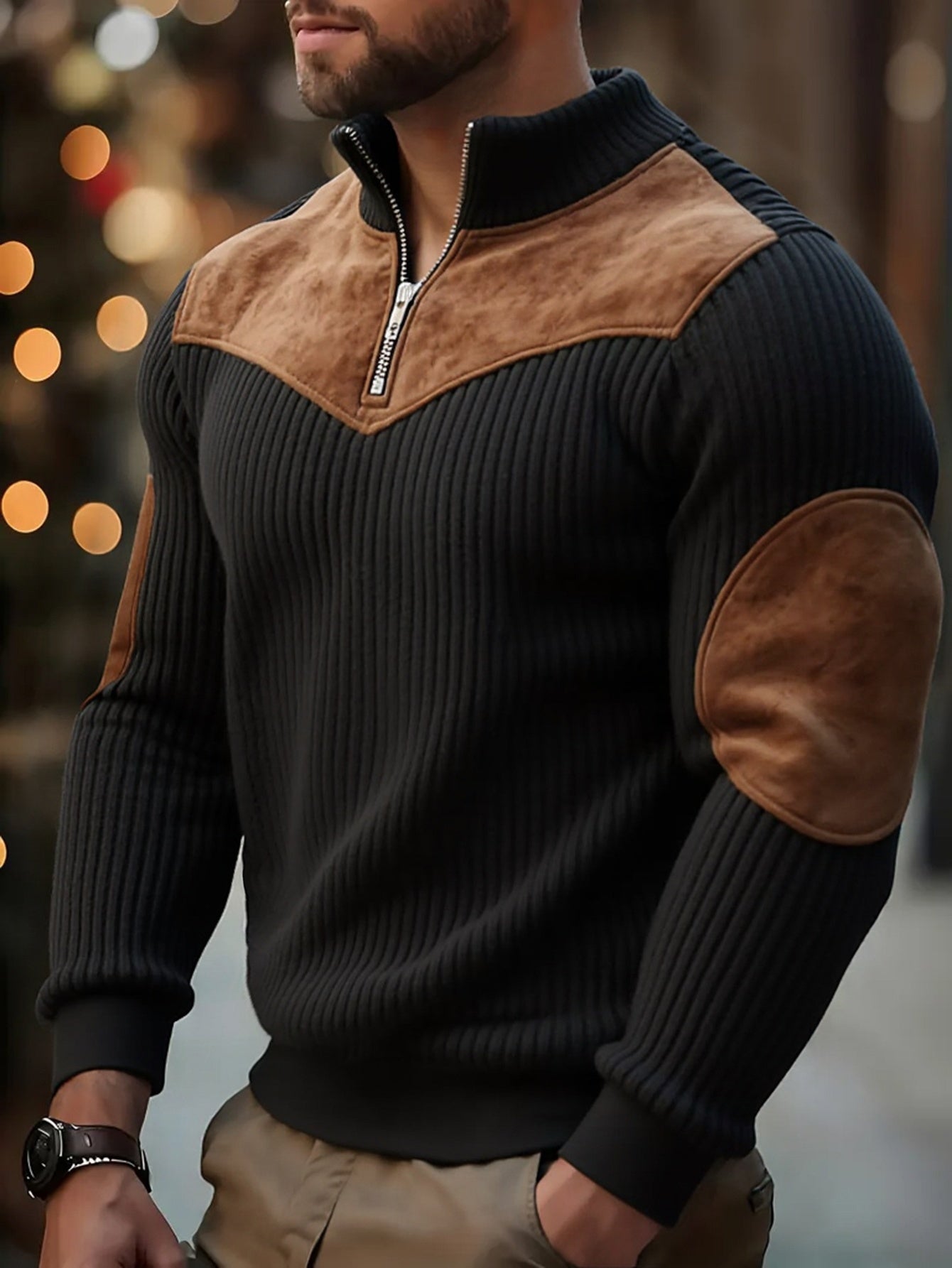 Kortez | Refined Half-Zip Sweater for Effortless Style
