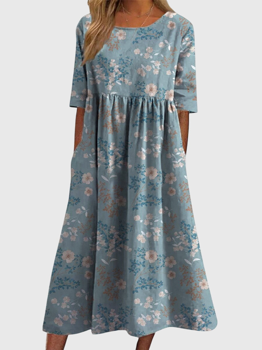 Kinsley | Elegant Embroidered Flowy Everyday Dress