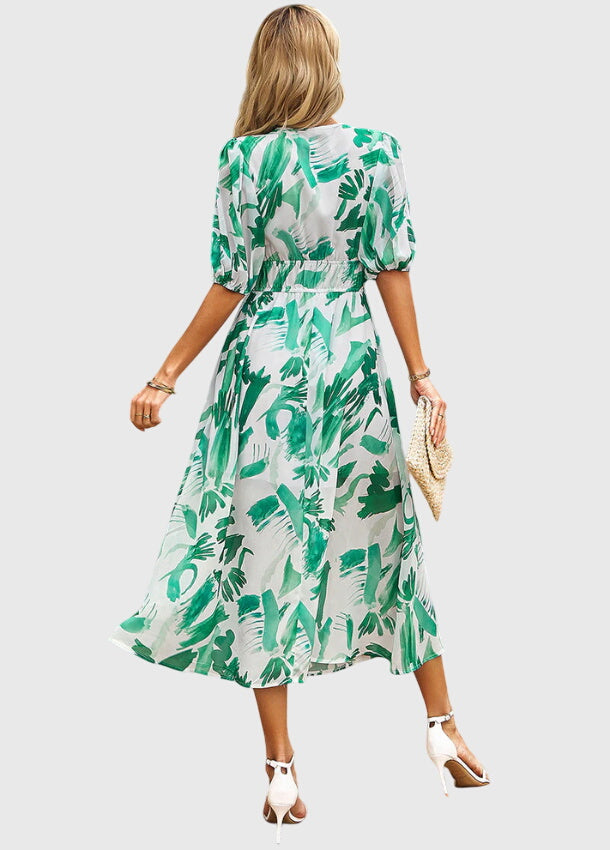 Willow | Vibrant Smocked Floral Midi Dress