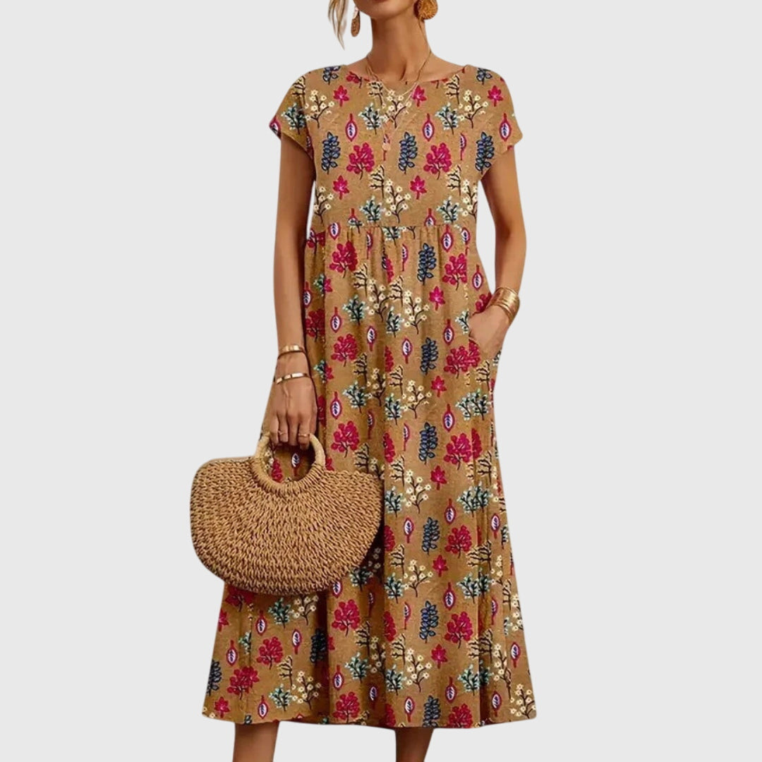 Isla | Flowing Chic Floral Print Dress
