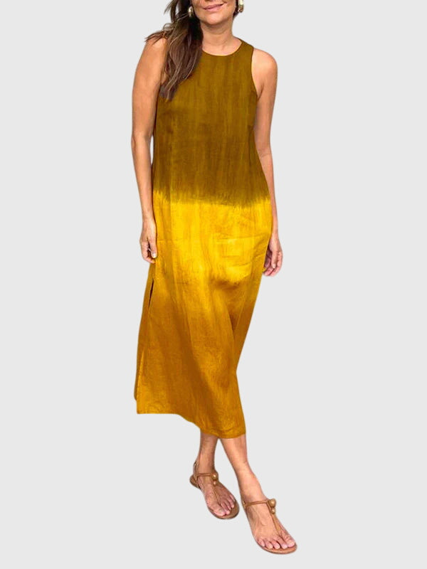 Aurora | Flowing Gradient Feminine Print Dress