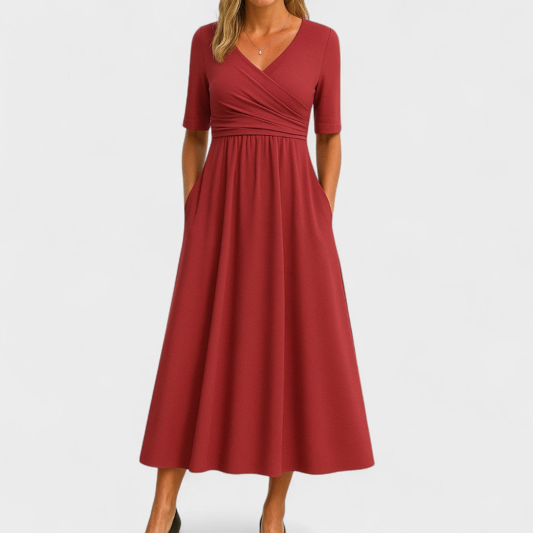 Avery | Timeless A-Line Elegant Midi Dress