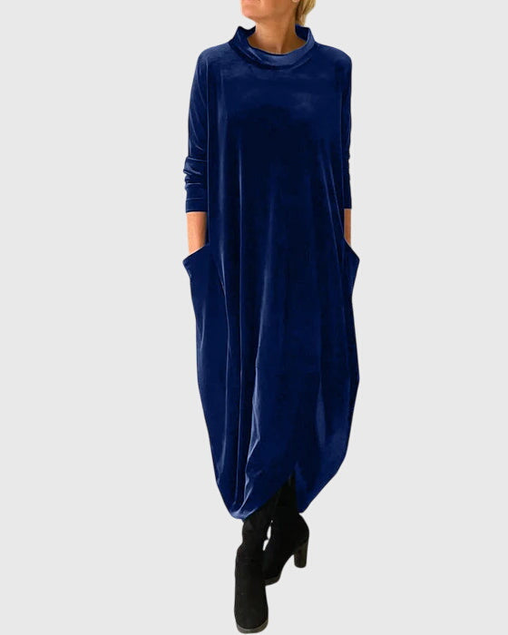 Ember | Luxe Velvet British-Style Midi Dress