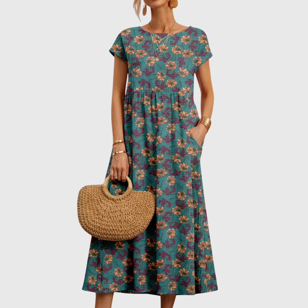 Isla | Flowing Chic Floral Print Dress