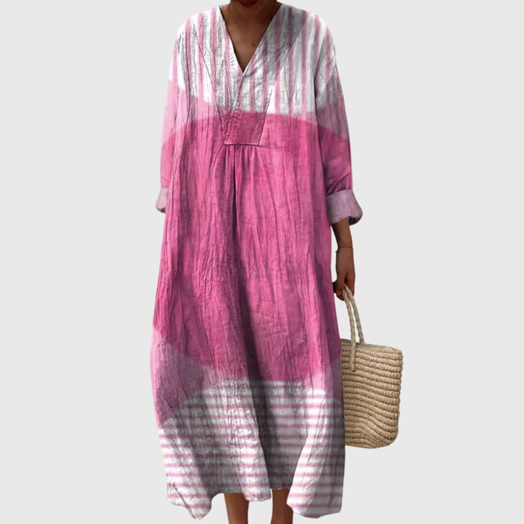 Briar | Artistic Dreamtime Geometric Midi Dress