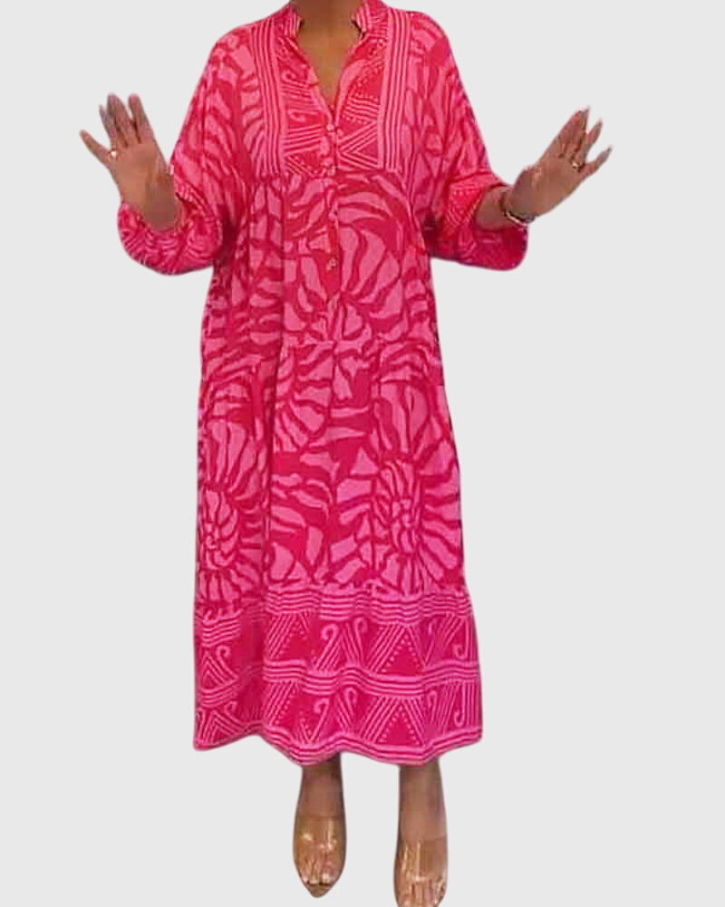 Delilah | Elegant V-Neck Summer Maxi Dress