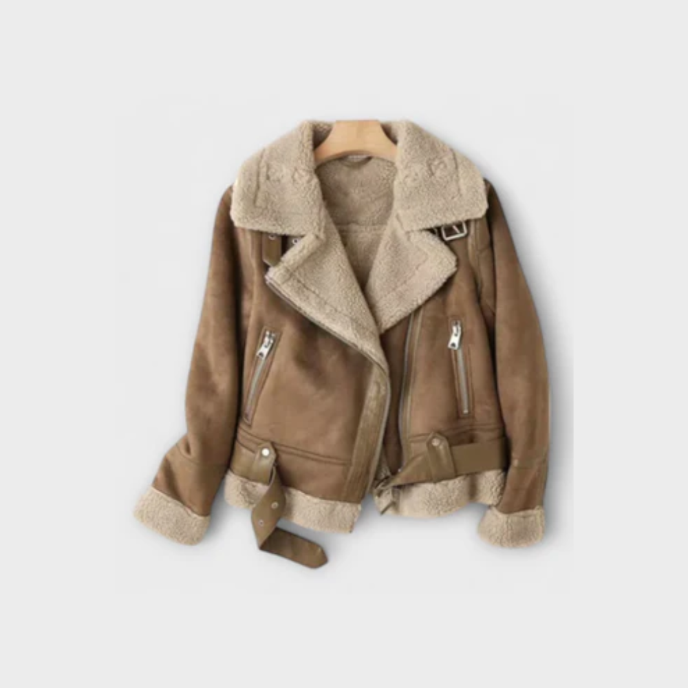 Aurora Shearling Aviator Jacket