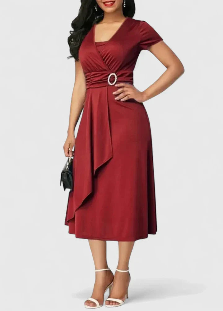 Bristol | Chic Solid-Color Sophisticated Midi