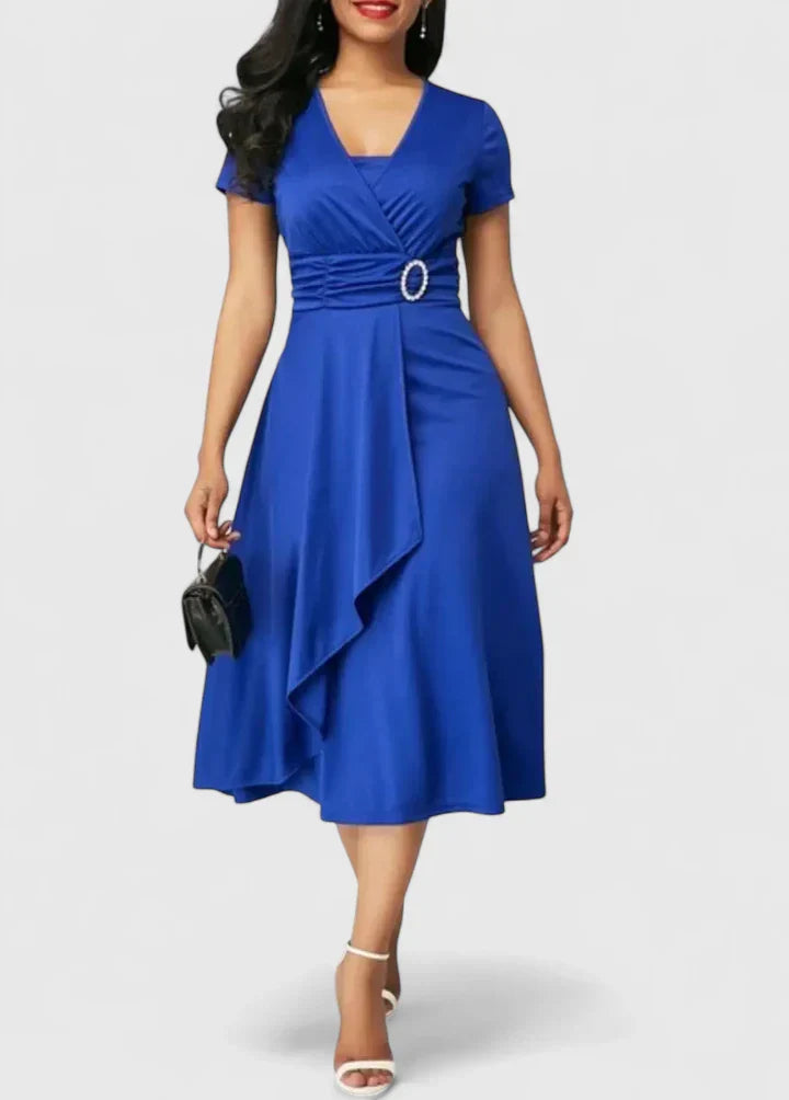 Bristol | Chic Solid-Color Sophisticated Midi