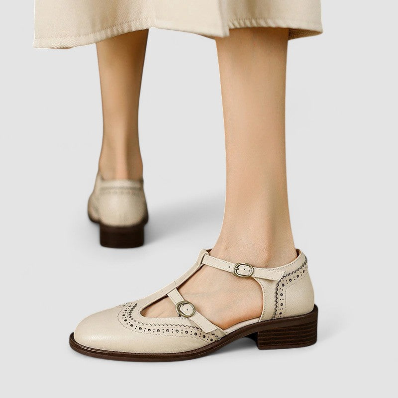 Seraphina | Elegant T-Bar Comfort Heel