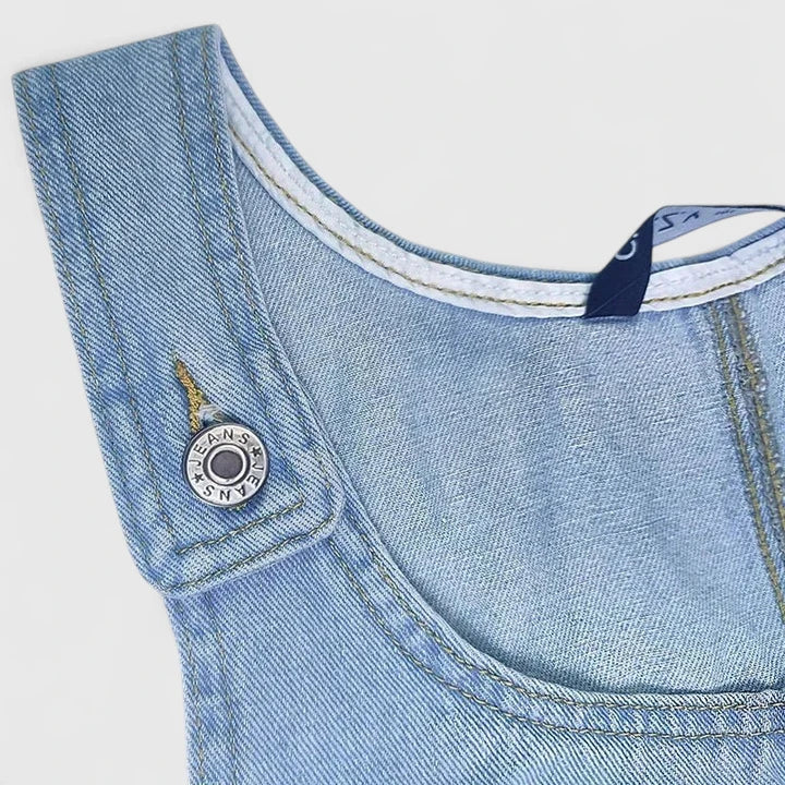 Parker | Edgy Feminine Denim-Inspired Midi Dress